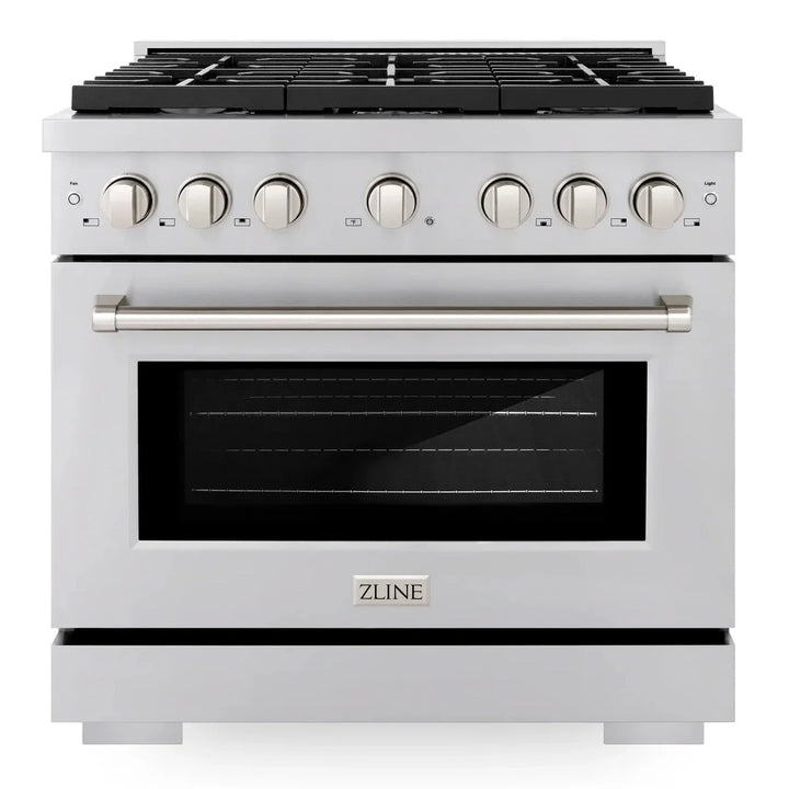 ZLINE Paramount 36" Gas Range with Convection Oven and 6 Burners in Stainless Steel, SGR36