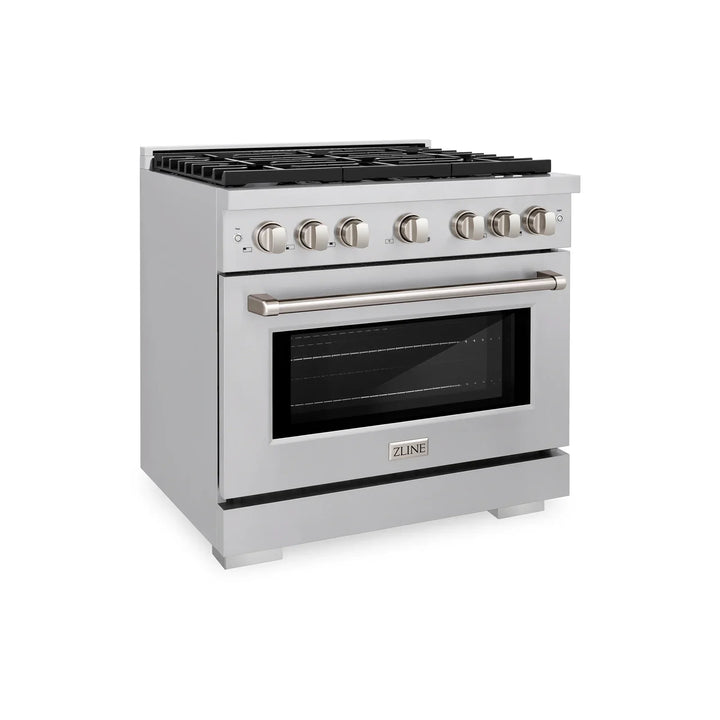 ZLINE Paramount 36" Gas Range with Convection Oven and 6 Burners in Stainless Steel, SGR36