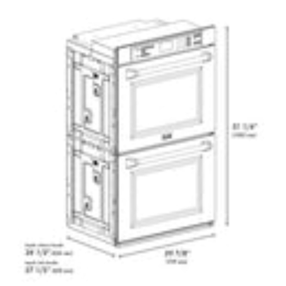 ZLINE 30" Professional Double Wall Oven with Self Clean and True Convection in Stainless Steel