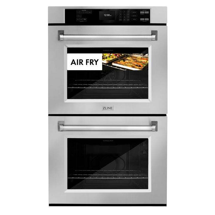 ZLINE 30" Professional Double Wall Oven with Air Fry and Self-Clean in Stainless Steel, WAD-30