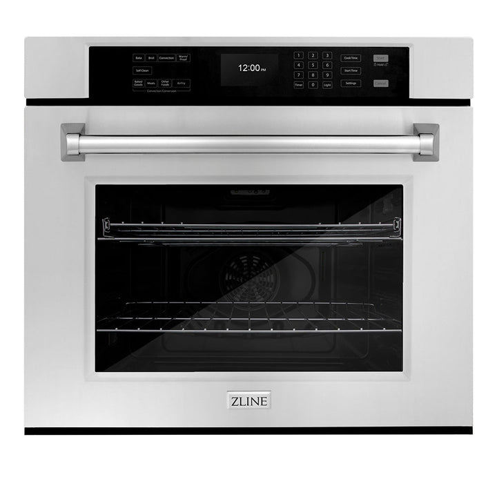 ZLINE 30 in. Professional True Convection Single Wall Oven with Air Fry and Self Clean in Stainless Steel, Open Box-Excellent Condition