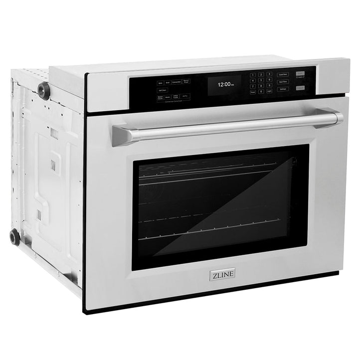 ZLINE 30 in. Professional True Convection Single Wall Oven with Air Fry and Self Clean in Stainless Steel, Open Box-Excellent Condition
