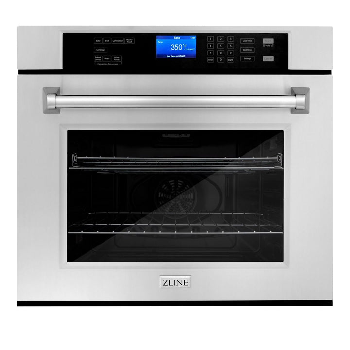 ZLINE Kitchen Appliance Package with 48 in. Stainless Steel Rangetop and 30 in. Single Wall Oven, 2KP-RTAWS48