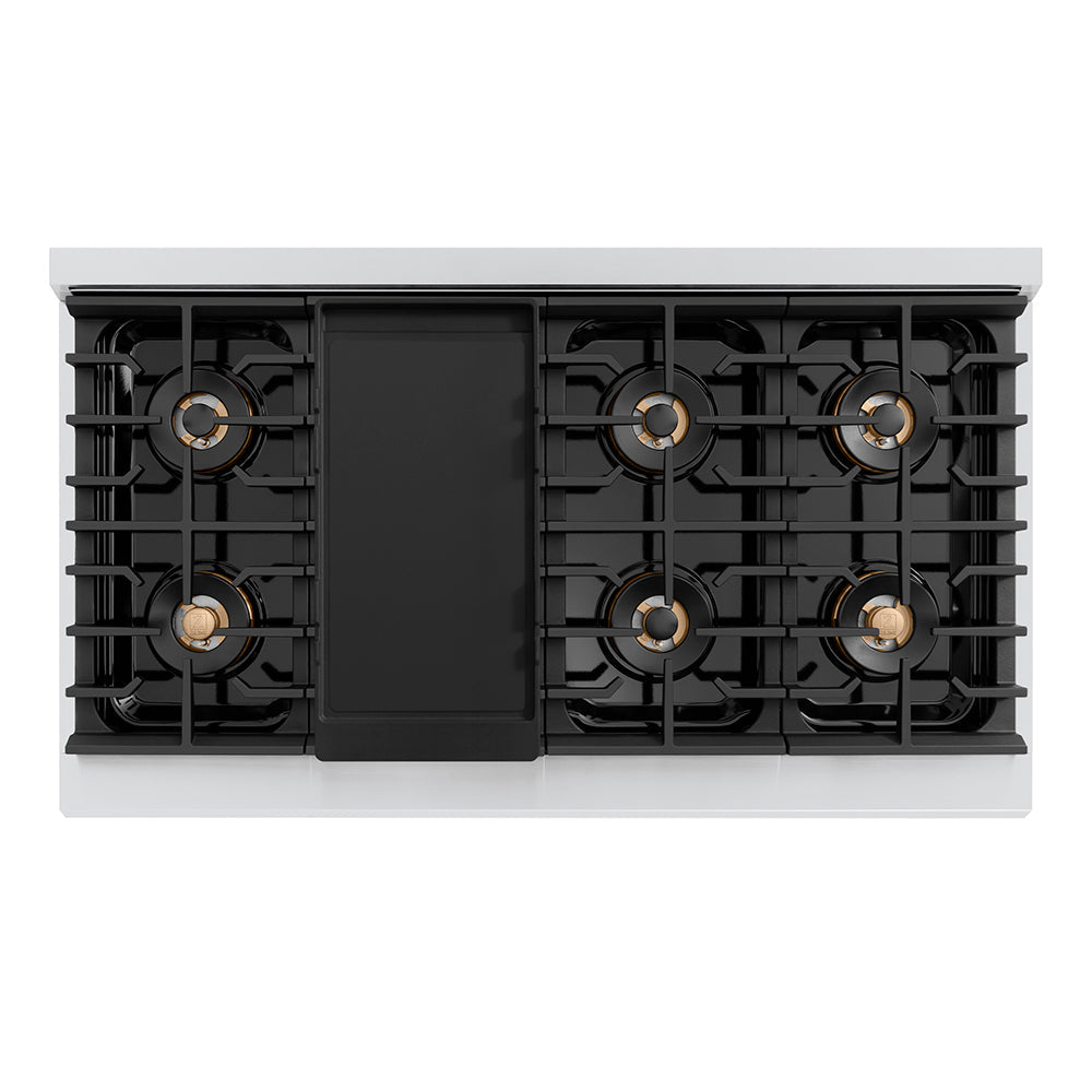 ZLINE 48 in. Paramount Gas Rangetop with 8 Burner DuoPro™ Cooktop in Stainless Steel (PSRT48)