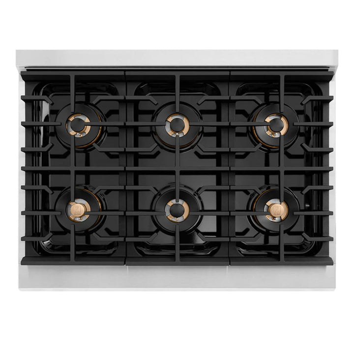 ZLINE Autograph Edition Paramount Dual Fuel Ranges with Matte Black Accents – 36" and 48" Widths