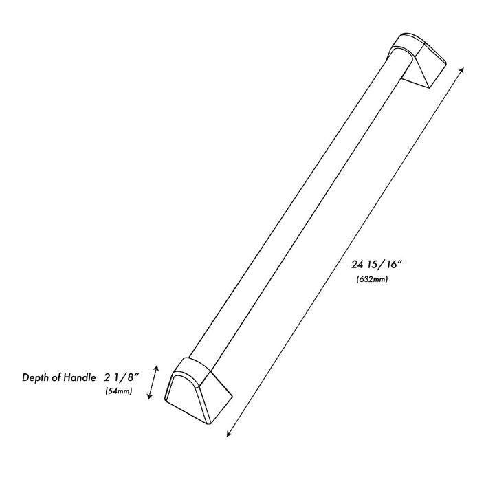ZLINE 30 in. Wall Oven Helix Handle (Set of 1) in Stainless Steel Nickel (AWHZ-30-K-ST)