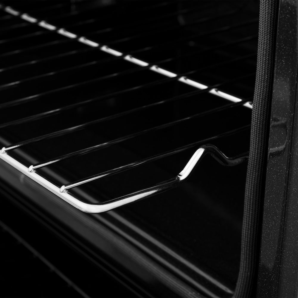 ZLINE 30 in. Professional True Convection Double Wall Oven with Air Fry and Self Clean in Satin Stainless Steel with White Matte Doors (WADS-WM-30)