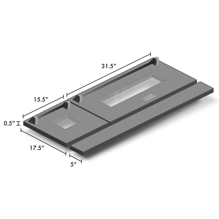 ZLINE 48 in. Satin Stainless Steel Range Doors for RA and RG Models (RA-DR-SN-48)