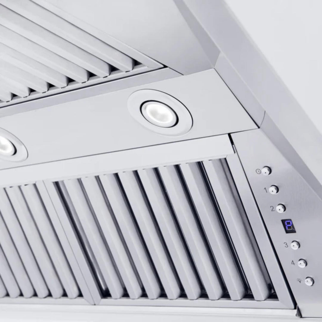 ZLINE 30", 36", &amp; 48" Professional Convertible Vent Wall Mount Range Hoods with Crown Molding in Stainless Steel