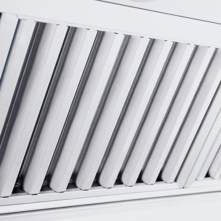 ZLINE 30", 36", 42", 48", and 60" Professional Convertible Vent Wall Mount Range Hoods with Crown Molding in Stainless Steel