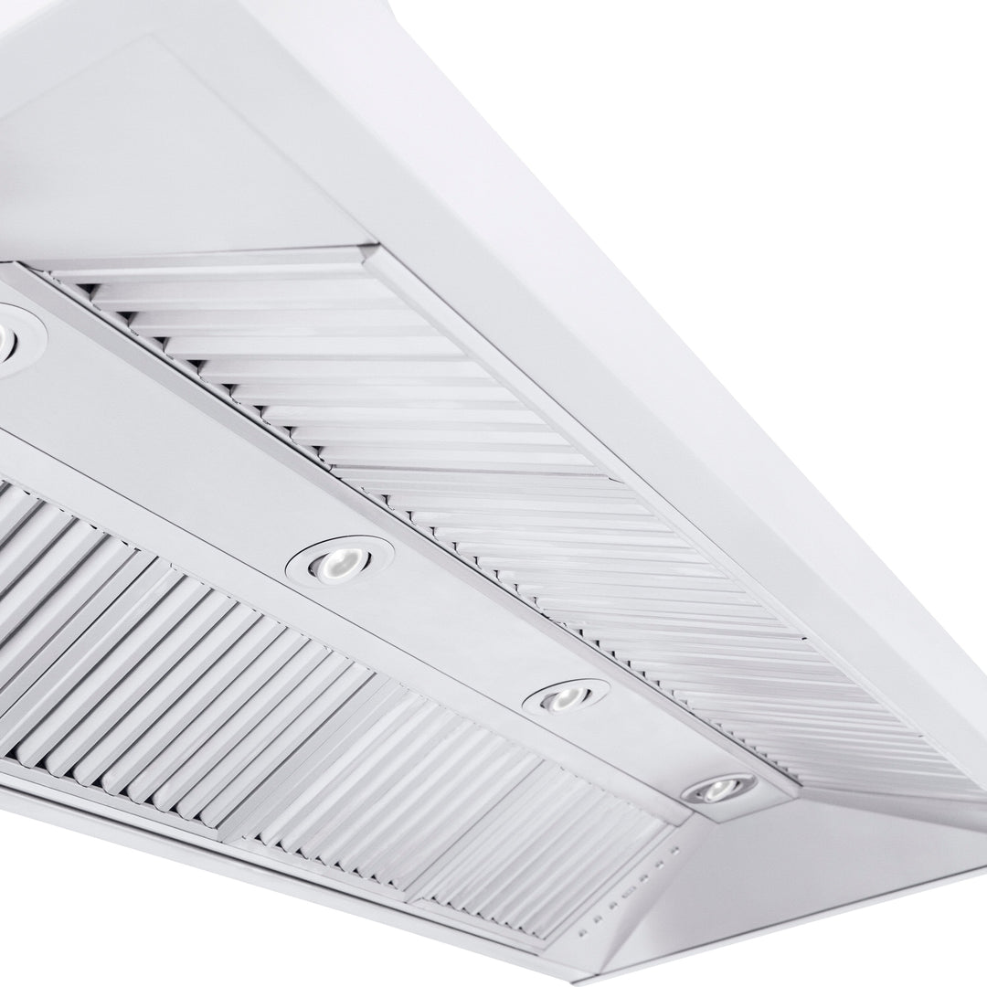 ZLINE 60" Professional Convertible Vent Wall Mount Range Hood in Stainless Steel with Crown Molding (597CRN-60)