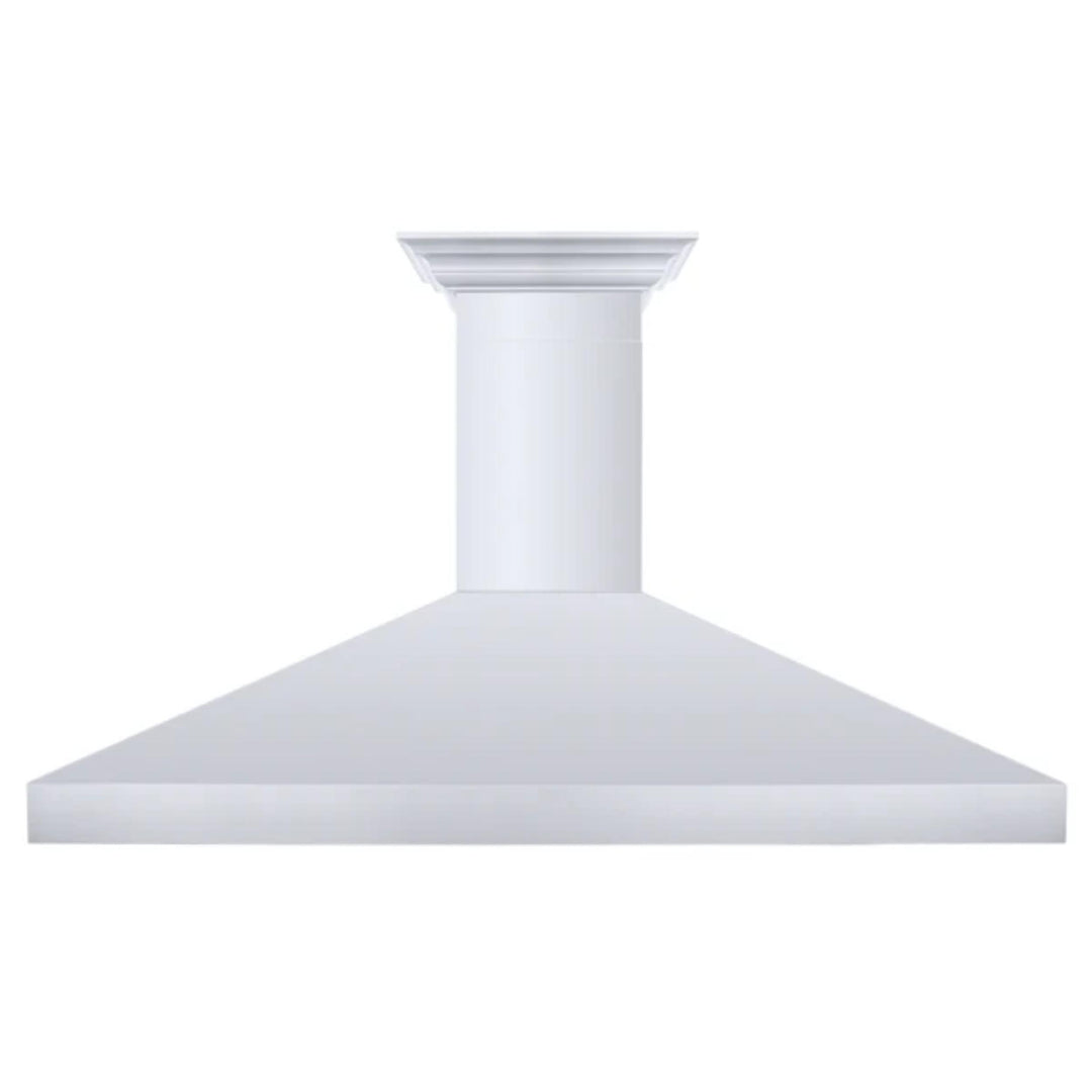 ZLINE 30", 36", 42", 48", and 60" Professional Convertible Vent Wall Mount Range Hoods with Crown Molding in Stainless Steel