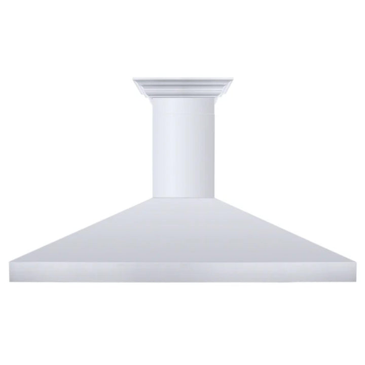 ZLINE 30", 36", 42", 48", and 60" Professional Convertible Vent Wall Mount Range Hoods with Crown Molding in Stainless Steel