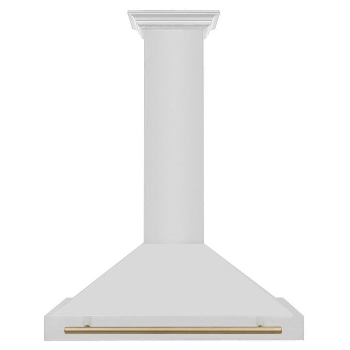 ZLINE 36 in. Autograph Edition Convertible Stainless Steel Range Hood with Stainless Steel Shell and Champagne Bronze Accents (KB4STZ-36-CB)