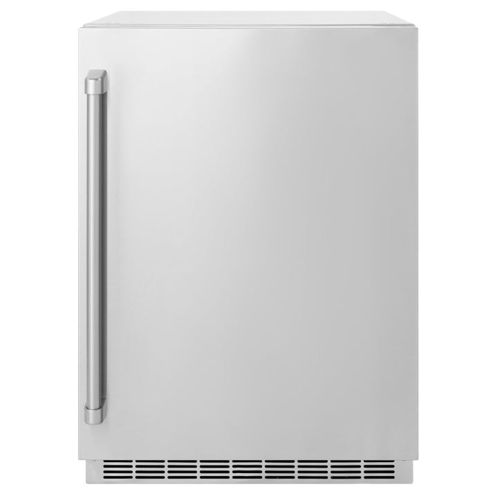 ZLINE 24 in. Touchstone 151 Can Beverage Fridge with Solid Stainless Steel Door, Open Box-Excellent Condition
