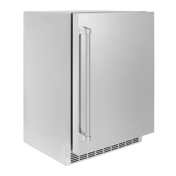 ZLINE 24 in. Touchstone 151 Can Beverage Fridge with Solid Stainless Steel Door, Open Box-Excellent Condition