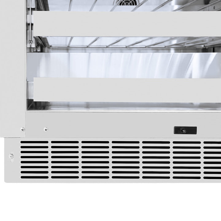 ZLINE 24 in. Touchstone Dual Zone 44 Bottle Wine Cooler with Stainless Steel Glass Door, Open Box-Good Condition