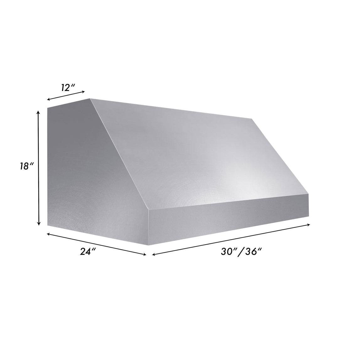 ZLINE 30" Fingerprint Resistant Stainless Steel Convertible Vent Under Cabinet Range Hood (8685S-30)