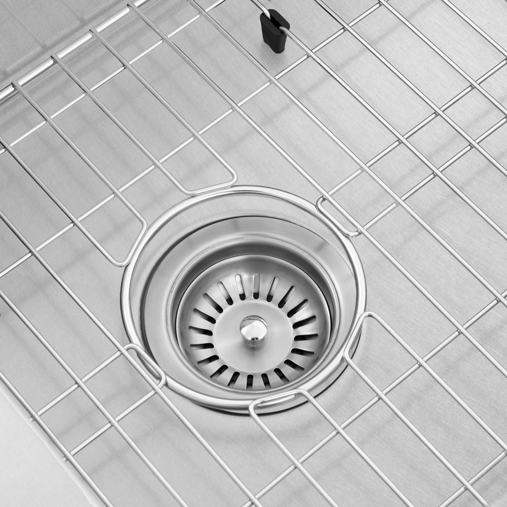 ZLINE 45 in. Breckenridge Undermount Triple Bowl Satin Stainless Steel Kitchen Sink with Bottom Grid (SLT-45S)