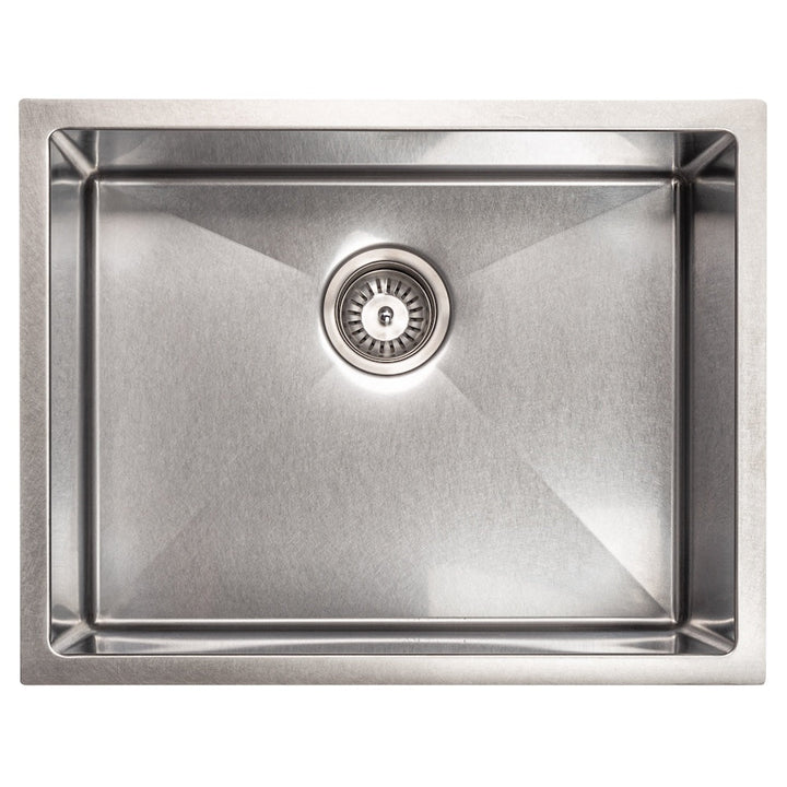 ZLINE 23 in. Meribel Undermount Single Bowl Satin Stainless Steel Kitchen Sink with Bottom Grid (SRS-23S)