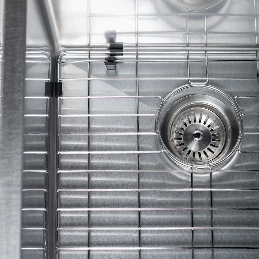 ZLINE 27 in. Meribel Undermount Single Bowl Satin Stainless Steel Kitchen Sink with Bottom Grid (SRS-27S)