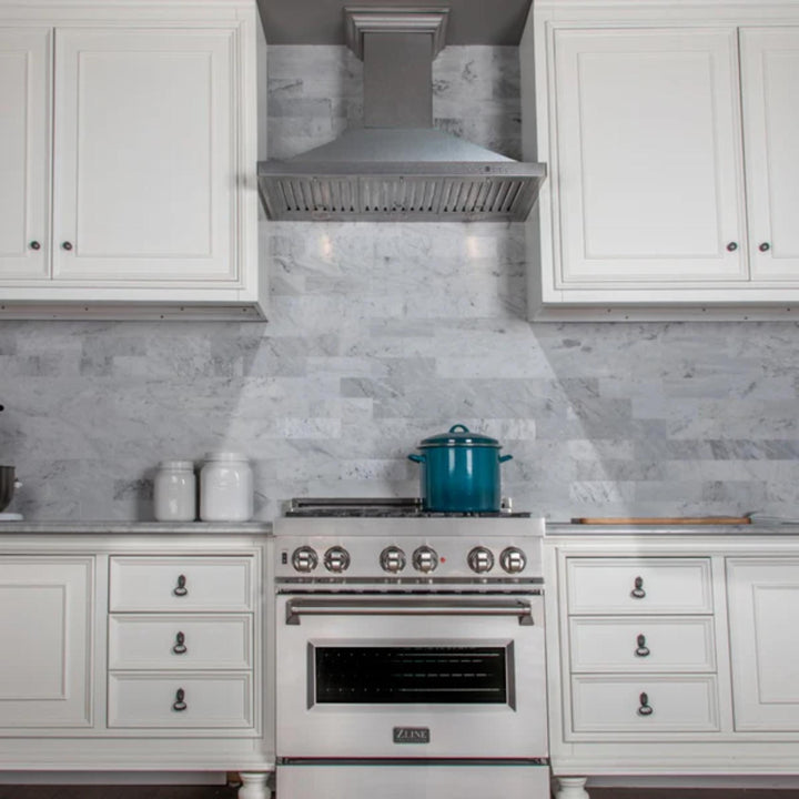 ZLINE Designer 8KBS Series Satin Stainless Steel Wall Mount Range Hood