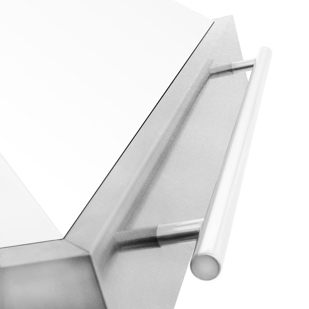 ZLINE 36" Fingerprint Resistant Stainless Steel Range Hood with White Matte Shell (8654SNX-WM36)