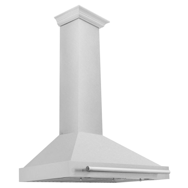 ZLINE 36 in. Convertible Satin Stainless Steel Wall Mount Range Hood with Stainless Steel Handle (KB4SNX-36)