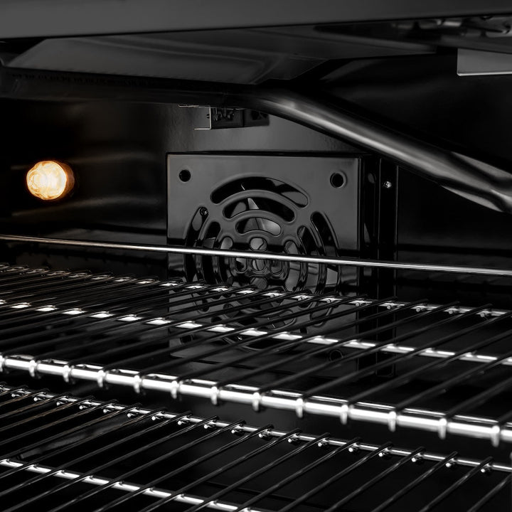 ZLINE 30 in. 4.2 cu. ft. Select Gas Range with 4 Burner Cooktop and Convection Gas Oven in Black Stainless Steel, Open Box-Excellent Condition