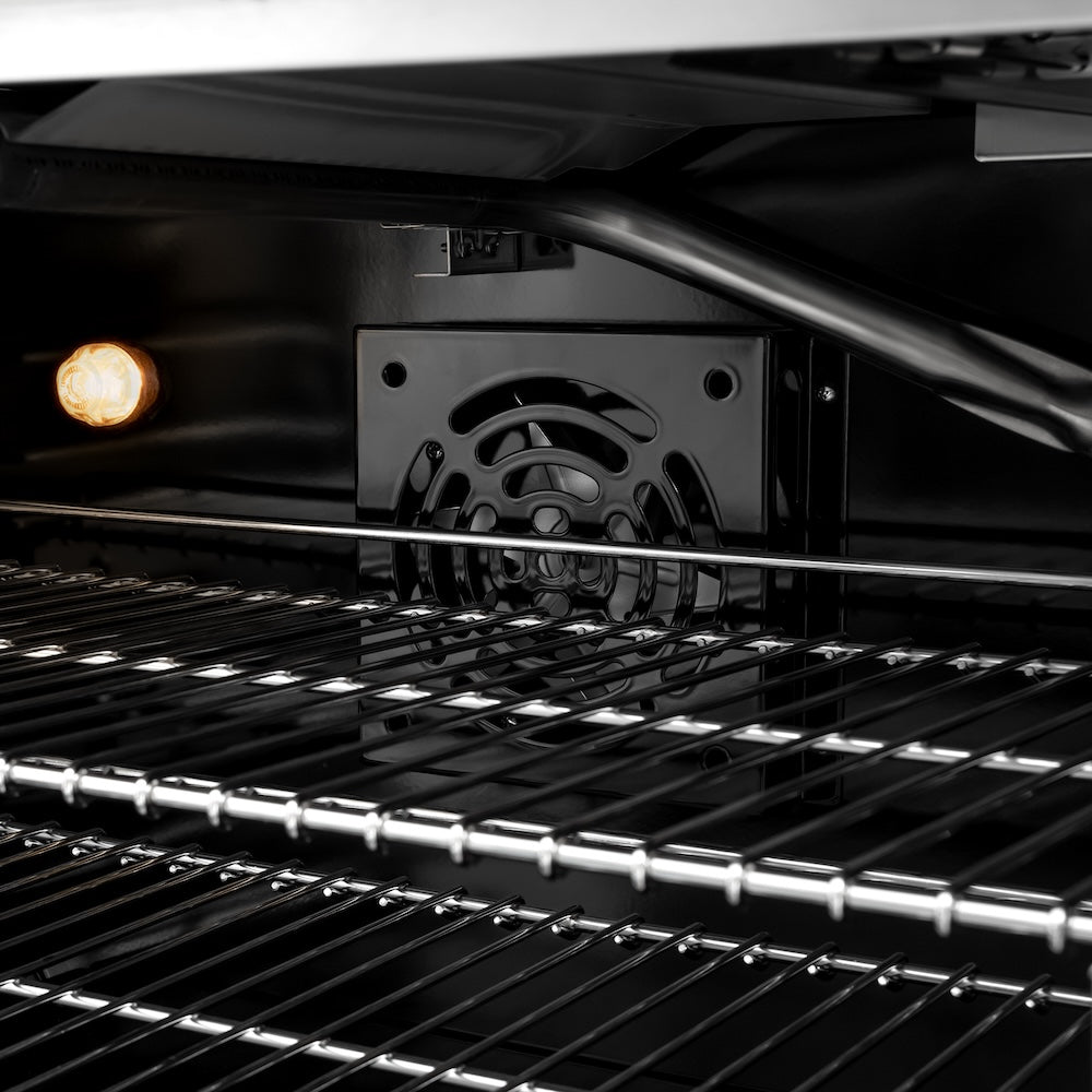 ZLINE 36 in. 5.2 cu. ft. Select Gas Range with 6 Burner Cooktop and Convection Gas Oven in Satin Stainless Steel (HGRS-36)