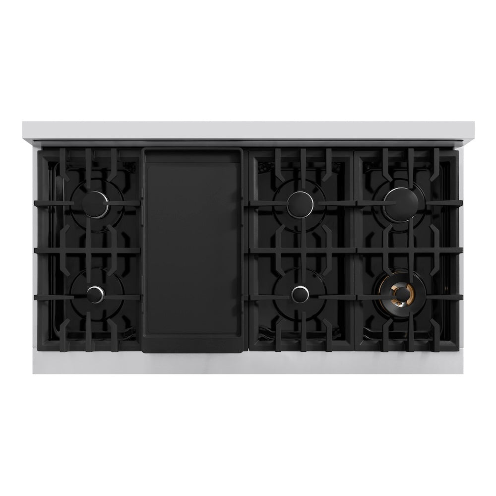 ZLINE 48 in. 6.7 cu. ft. Select Double Oven Gas Range with 8 Burner Cooktop in Stainless Steel, Open Box-Excellent Condition
