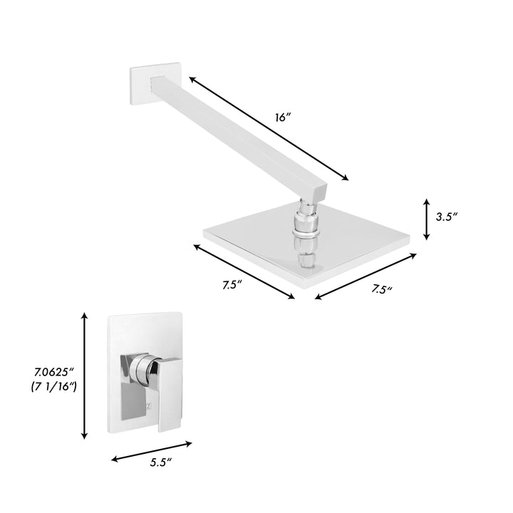 ZLINE Shower Faucet and Handle in Chrome, BLS-SHF-CH