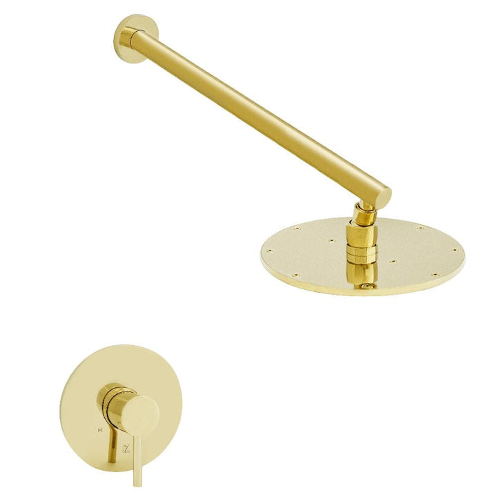 ZLINE Autograph Edition El Dorado Rainfall Shower Faucet in Polished Gold (ELD-SHF-PG)