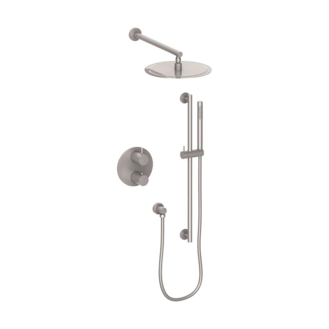 ZLINE Emerald EMBY-SHS-T2 Bay Thermostatic Shower System with Rainfall and Handheld Spray