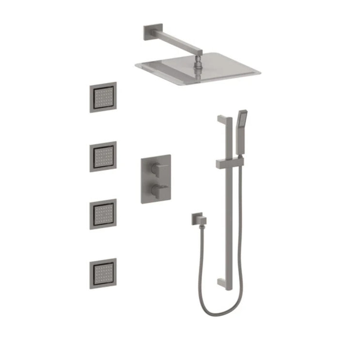 ZLINE Crystal Bay Thermostatic 3-Point Shower System with Body Jets