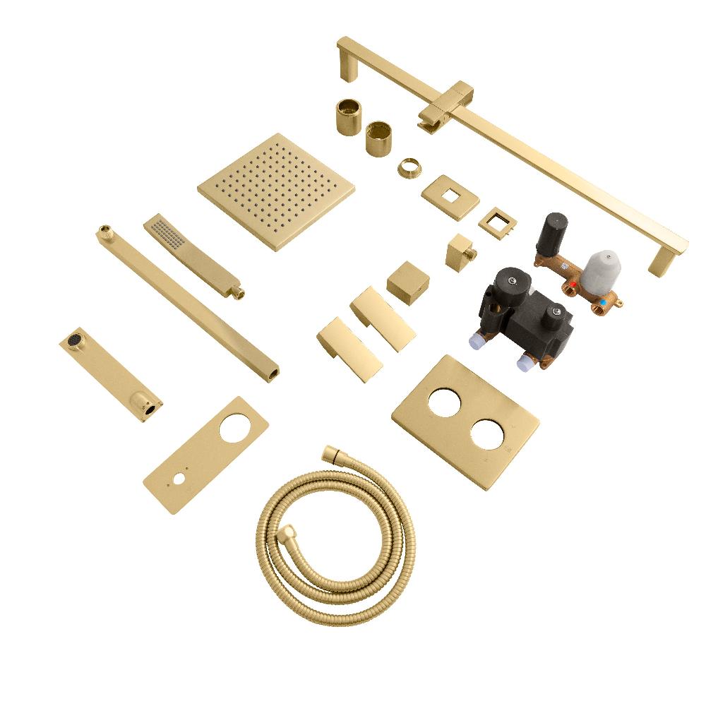 ZLINE Autograph Edition Bliss Rainfall Shower System in Champagne Bronze (BLS-SHS-CB)
