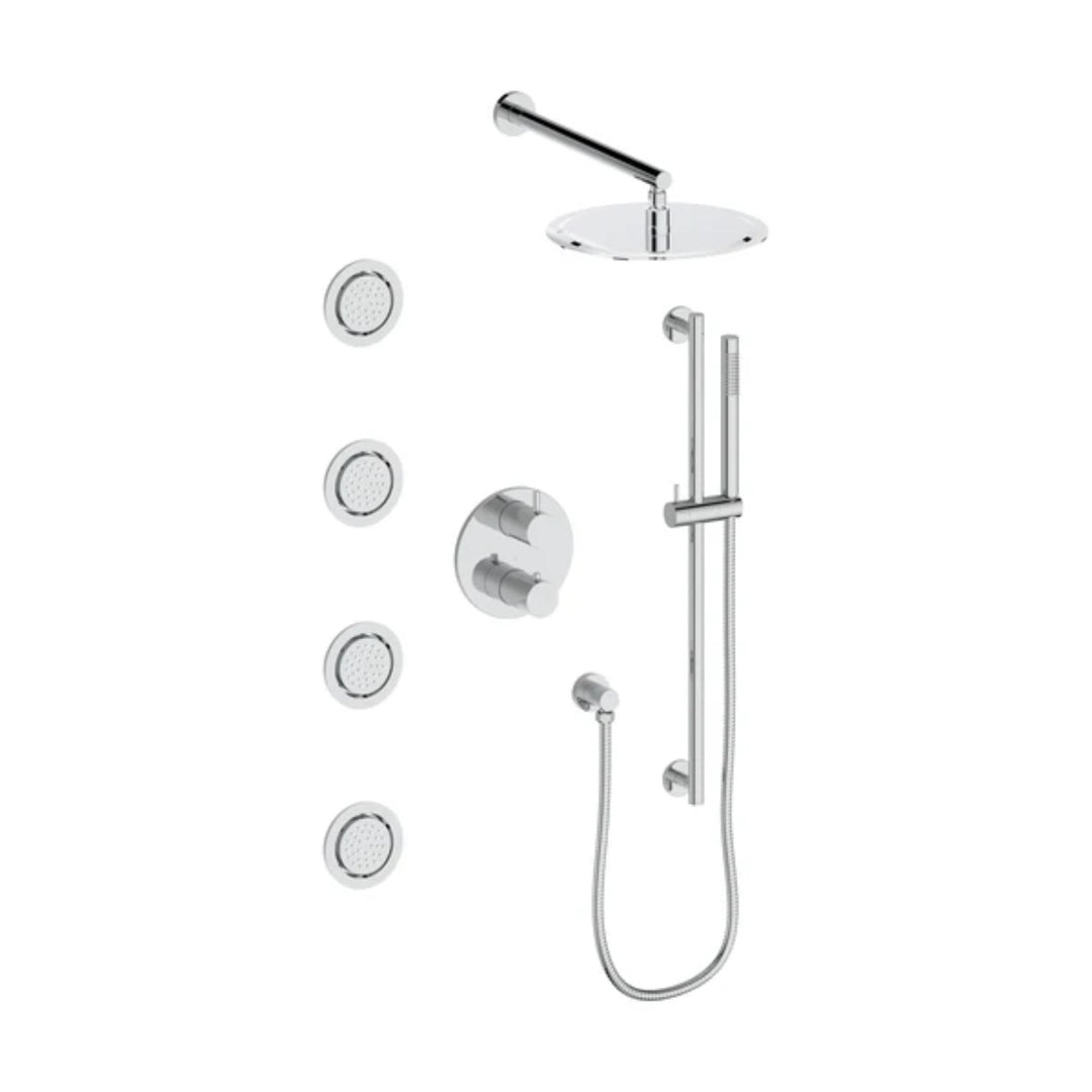 ZLINE Emerald Bay Thermostatic Shower System with Body Jets (EMBY-SHS-T3 series)
