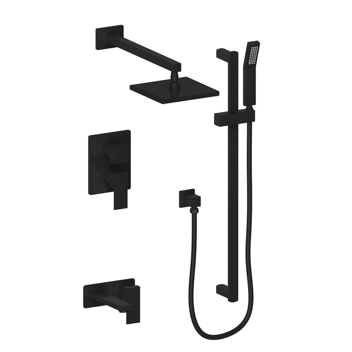 ZLINE Autograph Edition Bliss Rainfall Shower System in Matte Black (BLS-SHS-MB)
