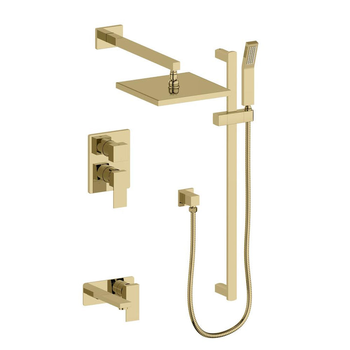 ZLINE Autograph Edition Bliss Rainfall Shower System with 16 in. Oversized Shower Head in Polished Gold (BLS-SHS16-PG)