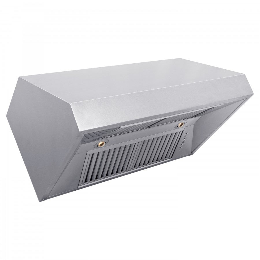 ZLINE 36 in. DuraSnow® Finished Under Cabinet Range Hood, 8685S-36