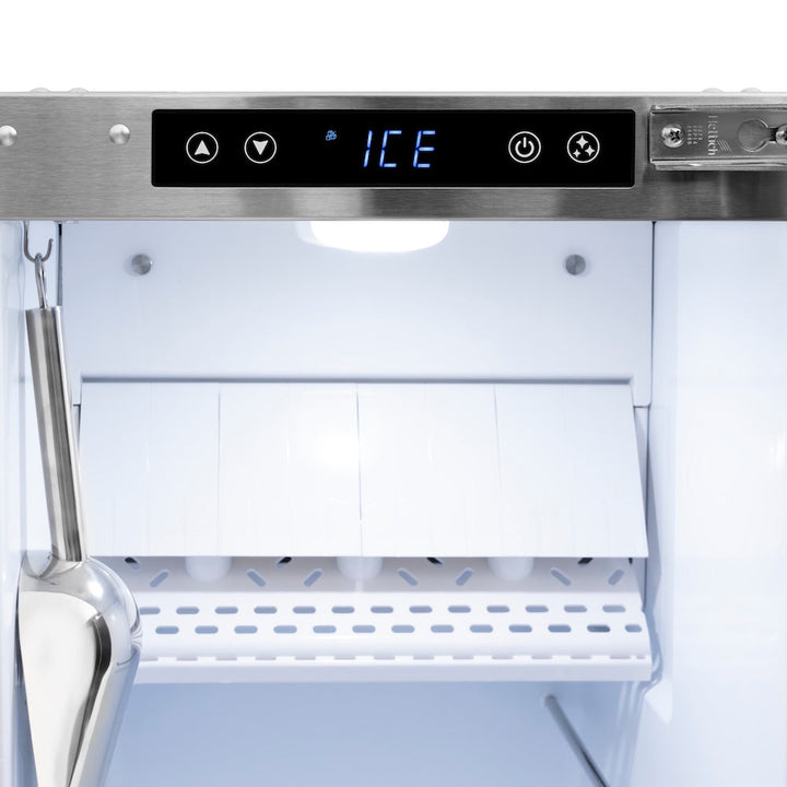 ZLINE 15 in. Touchstone Gourmet Ice Maker with Drain Pump and Solid Stainless Steel Door, Open Box-Excellent Condition
