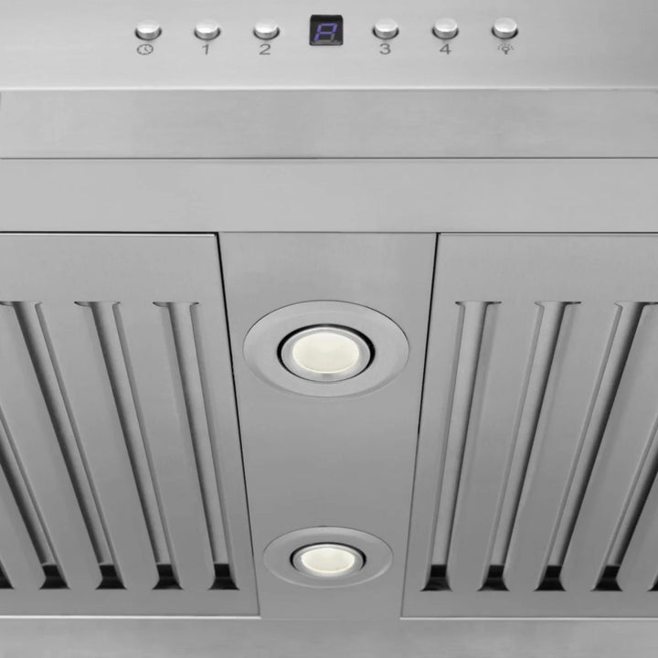 ZLINE Convertible GL5i Vent Island Mount Range Hoods in Stainless Steel &amp; Glass