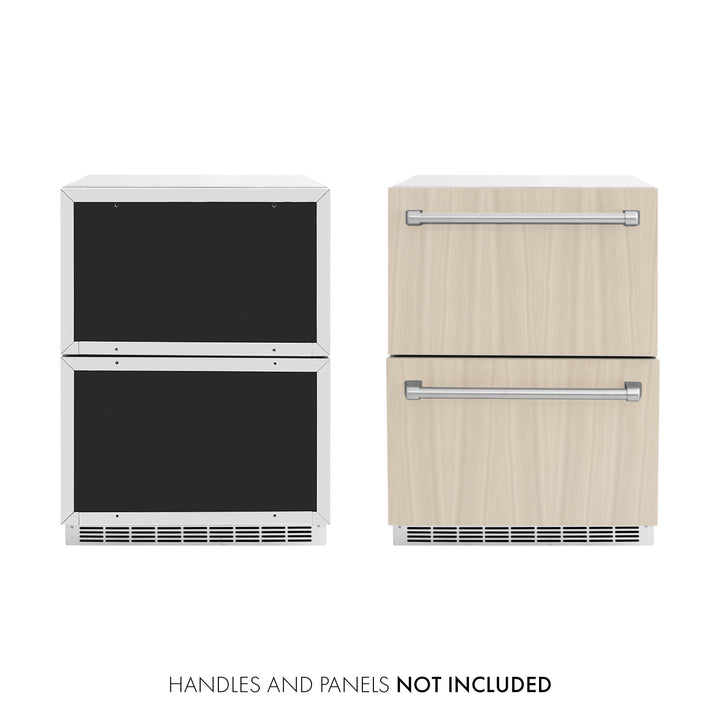 ZLINE 24" Touchstone 168 Can Outdoor-Rated Refrigerator Drawer with Panel Ready Doors, RDSPO-24