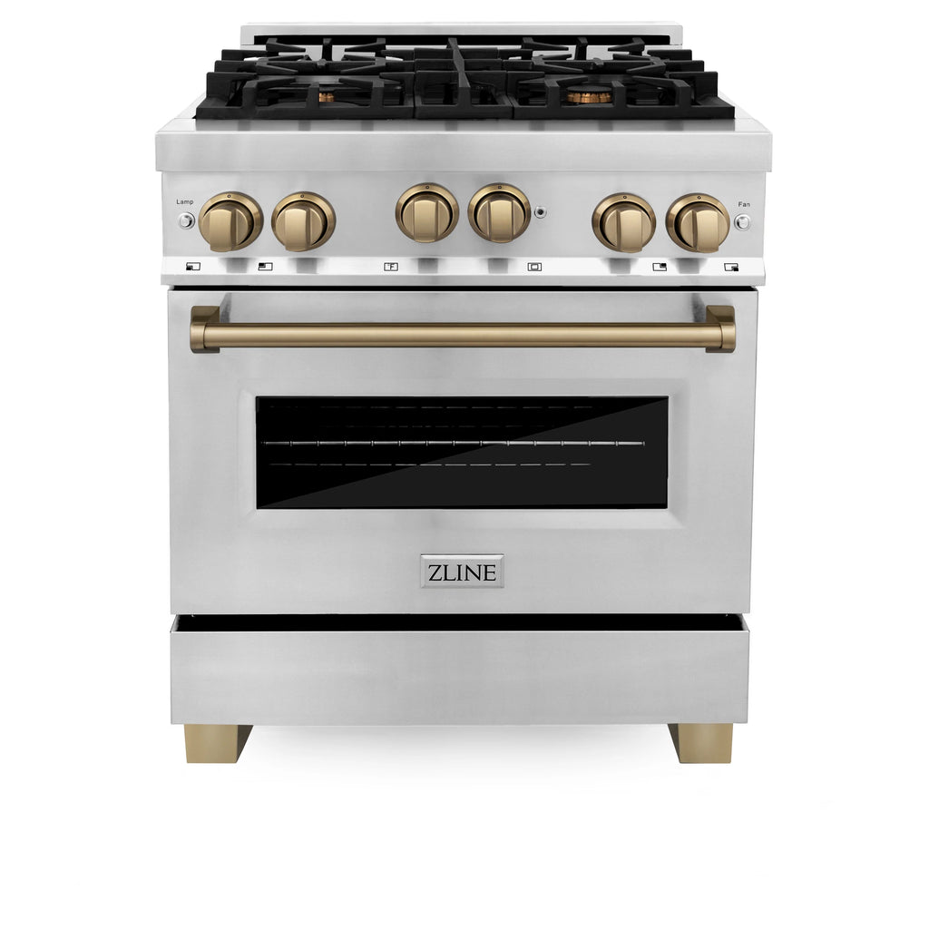 ZLINE 30" 2 Piece Autograph Edition Stainless Steel Range &amp; Range Hood