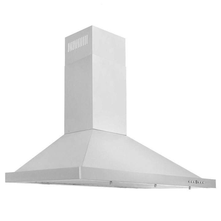 ZLINE Kitchen Package with Refrigerator, 36 in. Stainless Steel Dual Fuel Range, 36 in. Convertible Vent Range Hood, 24 in. Microwave Drawer, and 24 in. Tall Tub Dishwasher (5KPR-RARH36-MWDWV)
