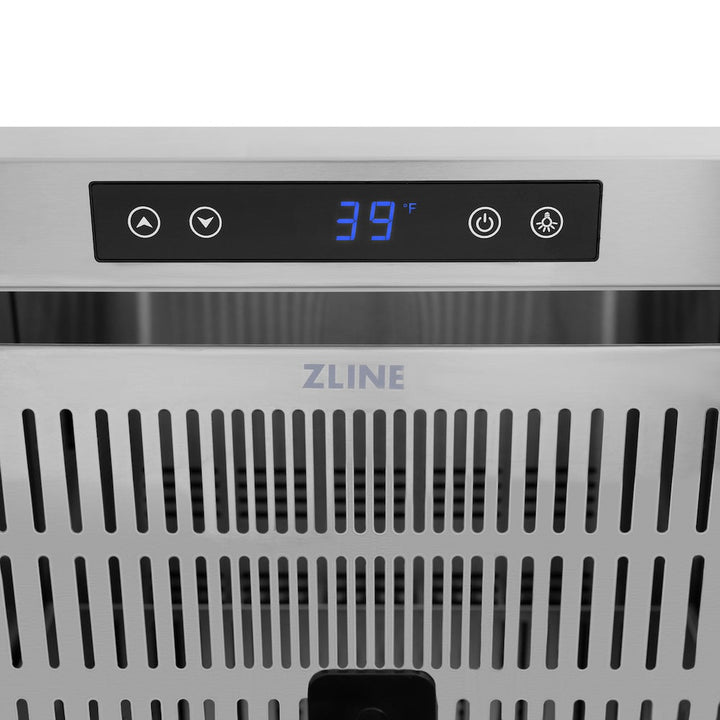 ZLINE 24 in. Touchstone 168 Can Outdoor-Rated Dual Refrigerator Drawer with Stainless Steel Doors, Open Box-Excellent Condition