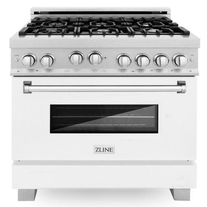 ZLINE 36" 2 Piece Autograph Edition Stainless Steel Range &amp; Range Hood