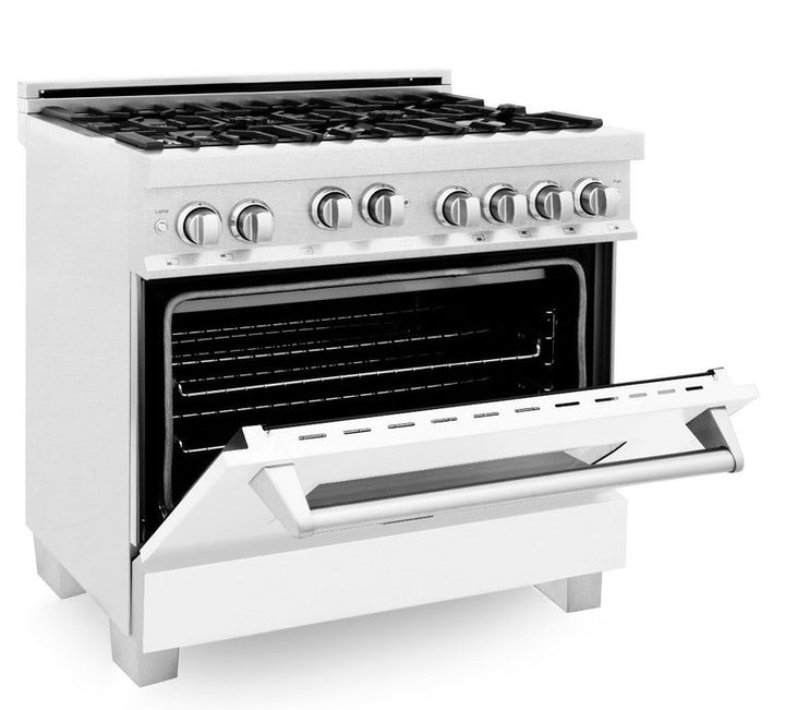 ZLINE 36" 2 Piece Autograph Edition Stainless Steel Range &amp; Range Hood