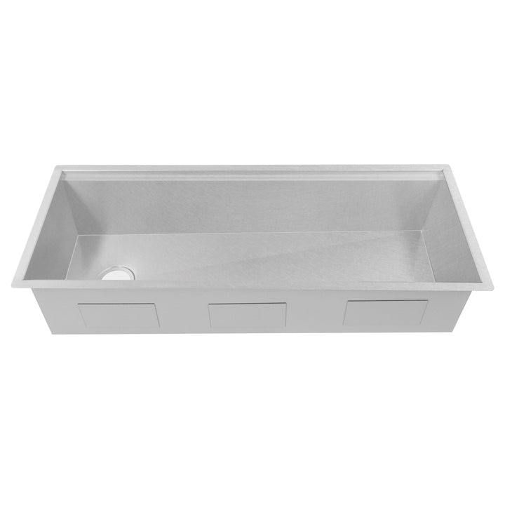 ZLINE 43 in. Garmisch Undermount Single Bowl Stainless Steel Kitchen Sink with Bottom Grid and Accessories, SLS-43