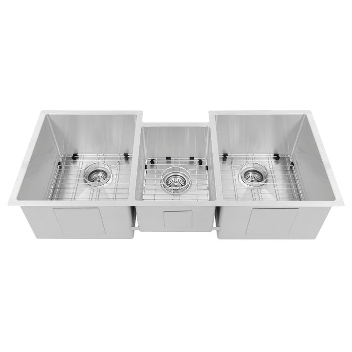 ZLINE 45 in. Breckenridge Undermount Triple Bowl Stainless Steel Kitchen Sink with Bottom Grid and Accessories (SLT-45)